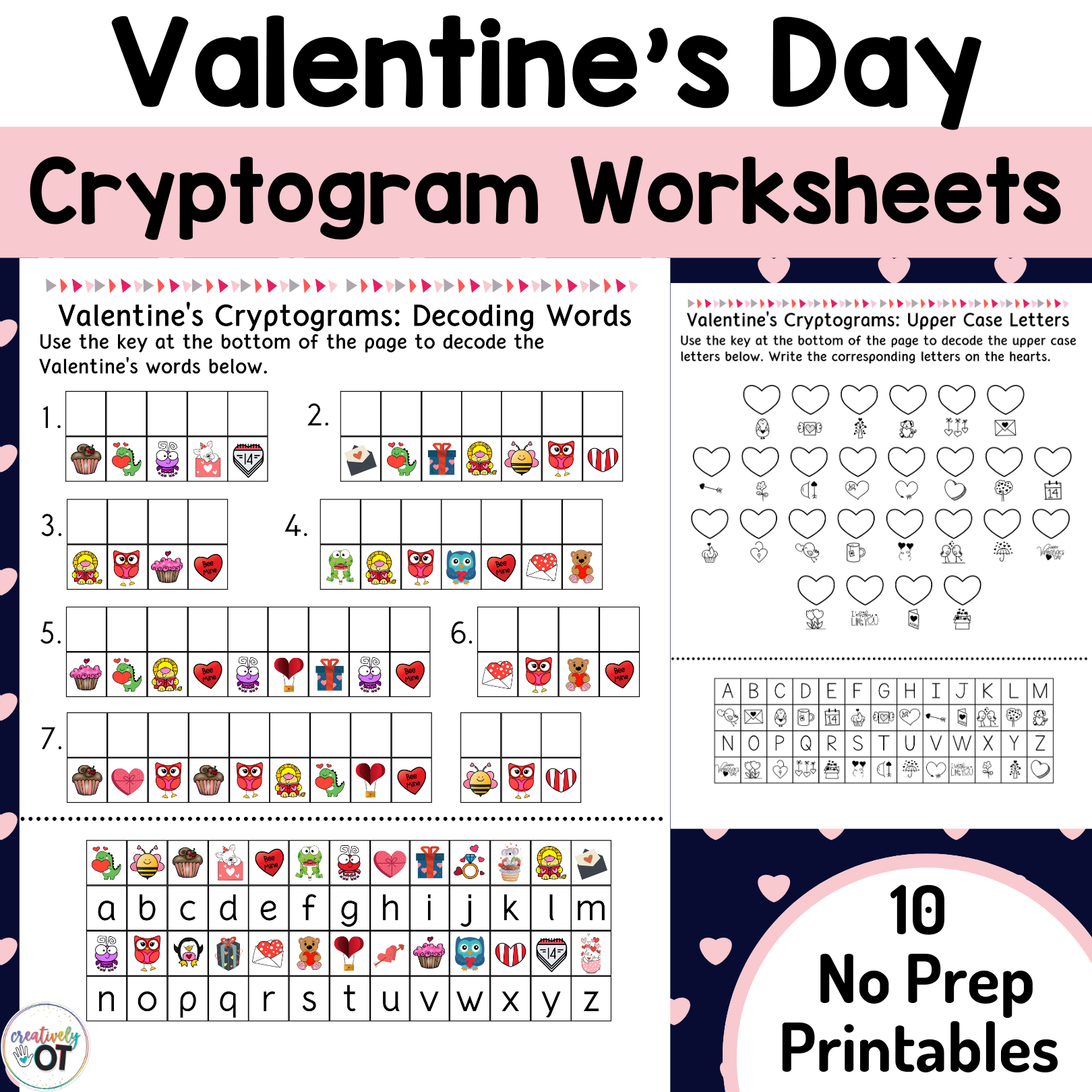 Valentine s Day Cryptogram And Decoding Worksheets Made By Teachers