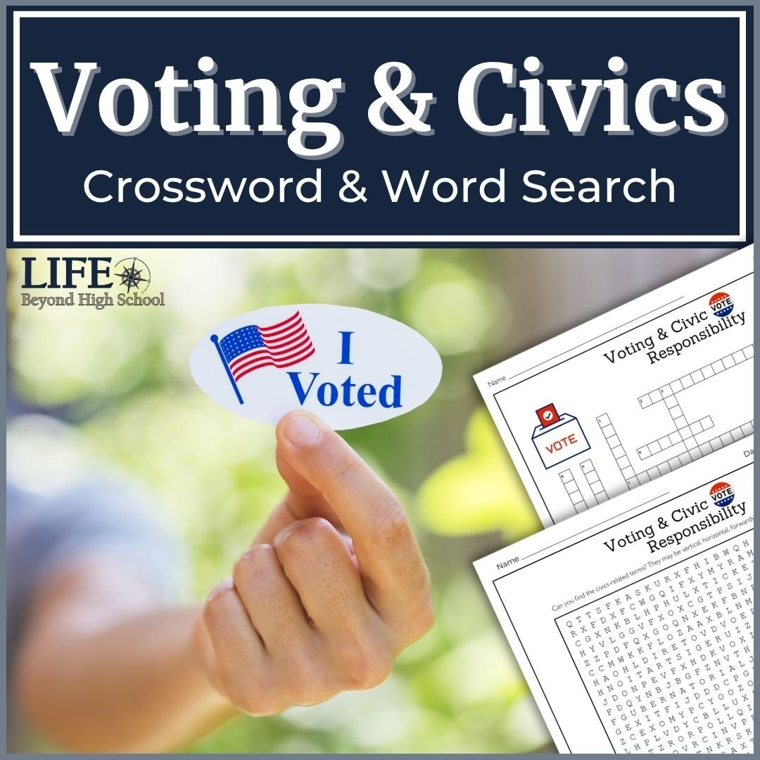 Voting U0026 Civics Puzzle Combo Life Beyond High School