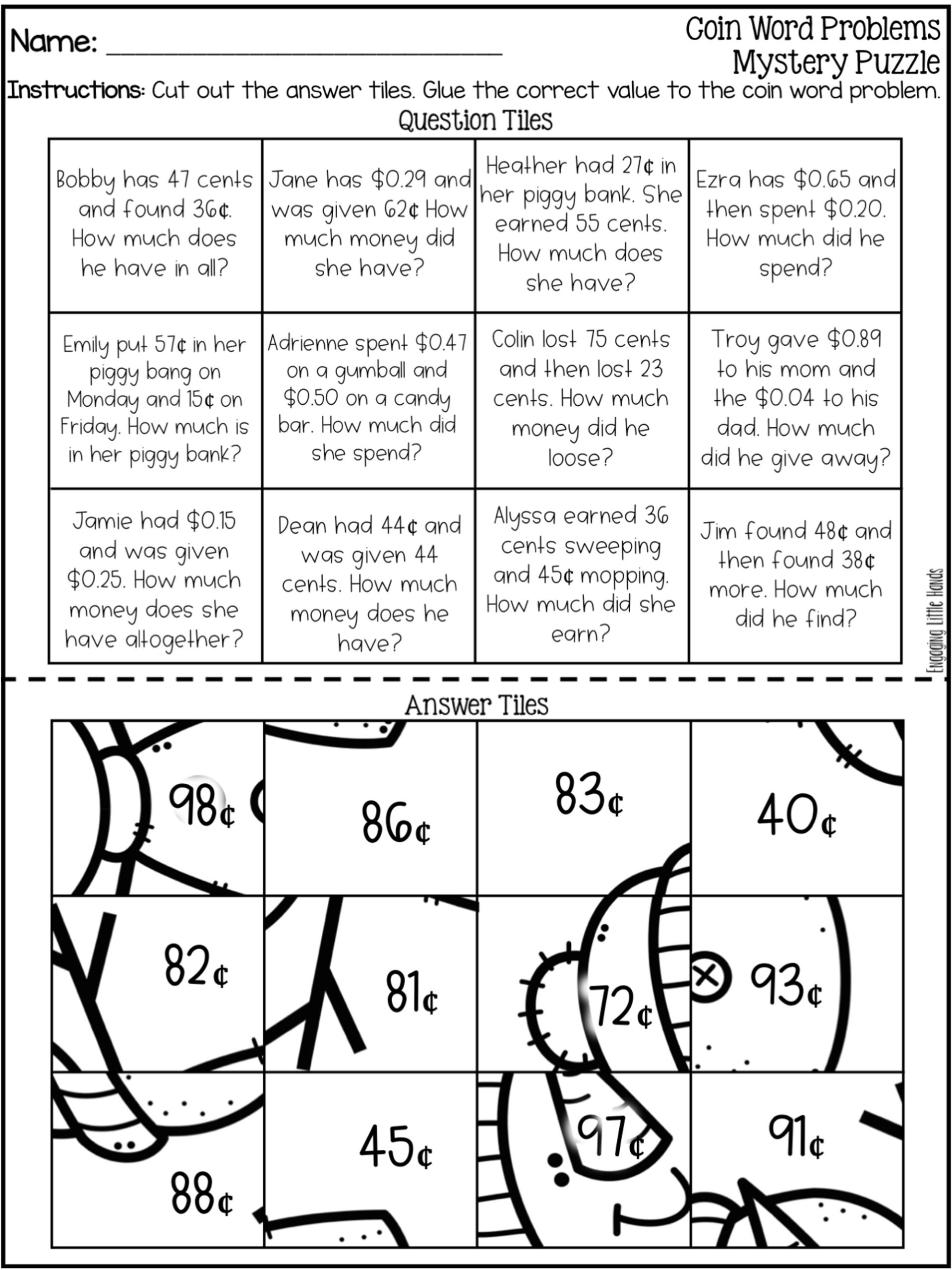 Winter Mystery Puzzles For Second Grade Made By Teachers
