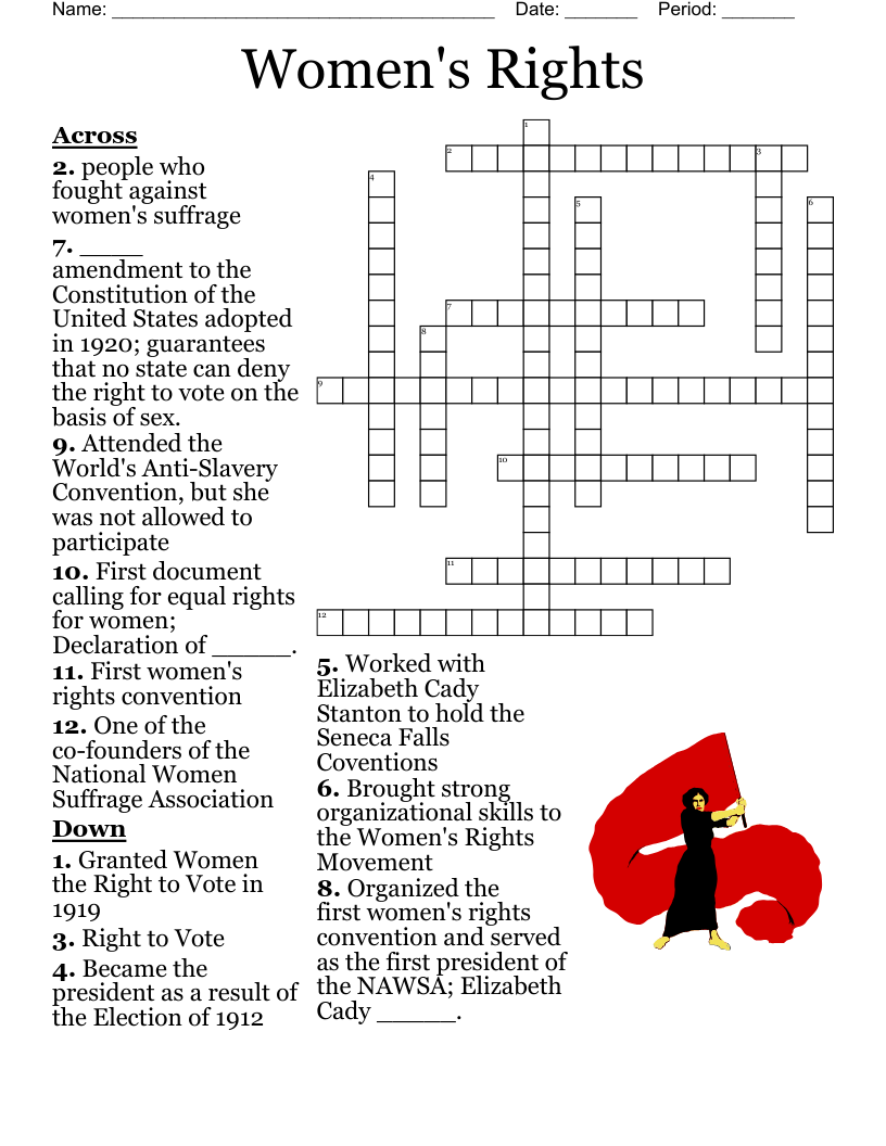 Women s History Month Crossword WordMint