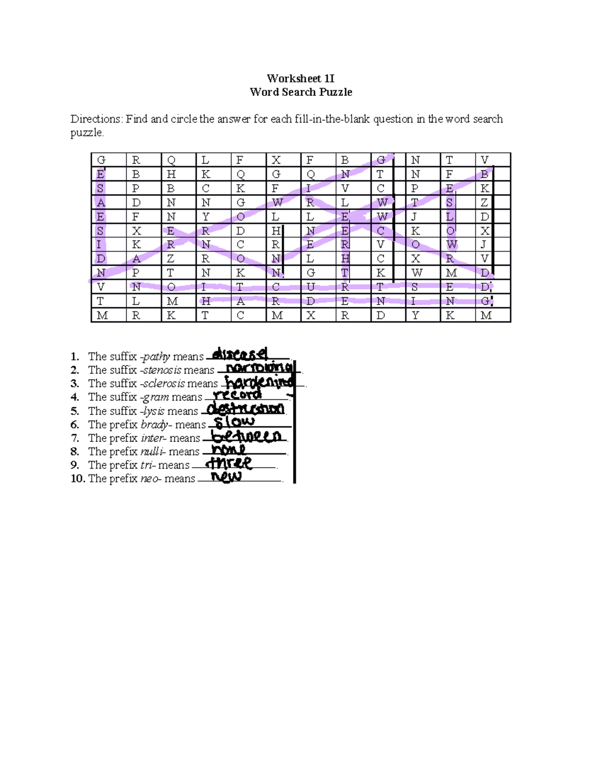 Worksheet 1I Word Search Studying Material Worksheet 1I Word Search Puzzle Directions Find And Studocu
