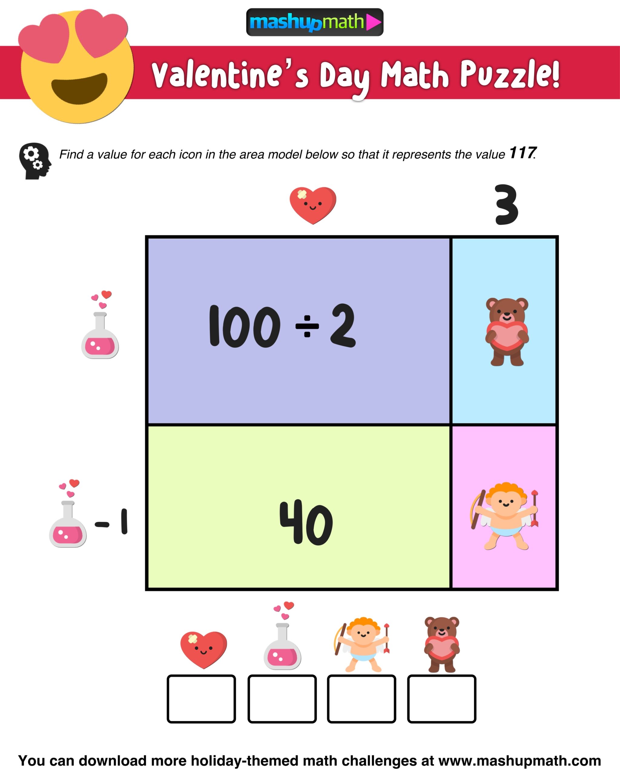 Your Kids Will Love These Valentine s Day Math Puzzles Mashup Math